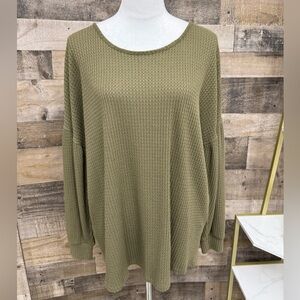Cherish Olive Knit Top